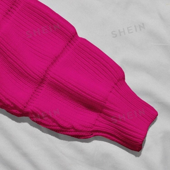 Hot Pink Pullover - Picture 3 of 3